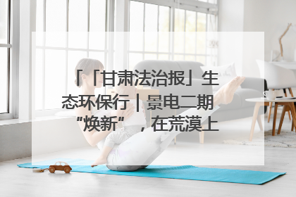 「甘肃法治报」生态环保行｜景电二期“焕新”，在荒漠上筑起一道绿色长城
