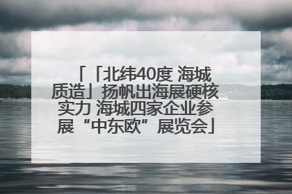 「北纬40度 海城质造」扬帆出海展硬核实力 海城四家企业参展“中东欧”展览会