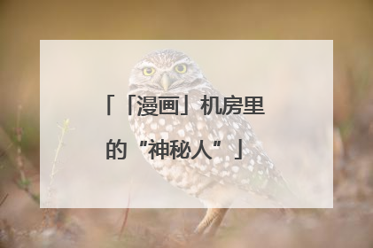「漫画」机房里的“神秘人”