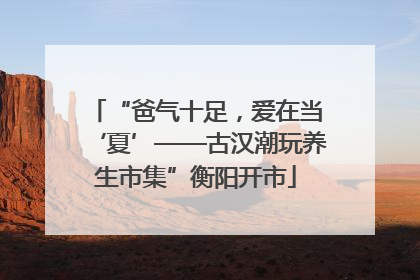 “爸气十足，爱在当‘夏’——古汉潮玩养生市集”衡阳开市