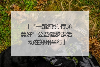 “一路纯悦 传递美好”公益健步走活动在郑州举行