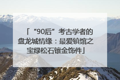 “90后”考古学者的盘龙城情缘：最爱镇馆之宝绿松石镶金饰件