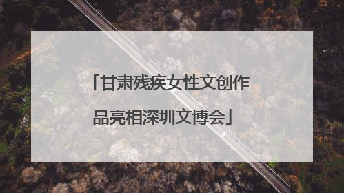 甘肃残疾女性文创作品亮相深圳文博会