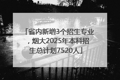 省内新增3个招生专业，烟大2025年本科招生总计划7520人