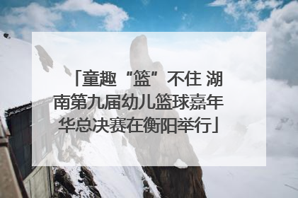 童趣“篮”不住 湖南第九届幼儿篮球嘉年华总决赛在衡阳举行