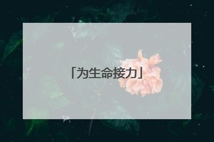 为生命接力