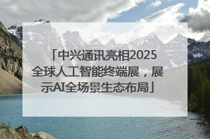 中兴通讯亮相2025全球人工智能终端展，展示AI全场景生态布局