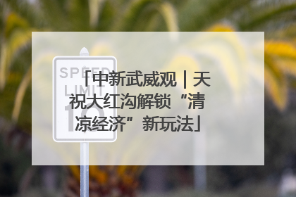 中新武威观｜天祝大红沟解锁“清凉经济”新玩法