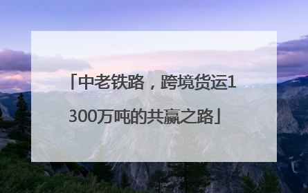 中老铁路，跨境货运1300万吨的共赢之路