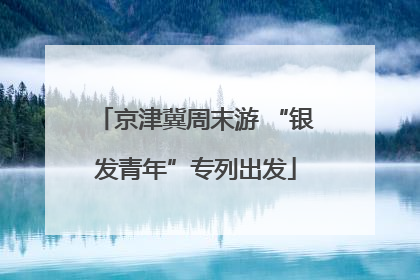 京津冀周末游 “银发青年”专列出发
