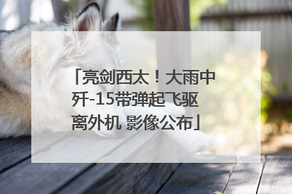 亮剑西太！大雨中歼-15带弹起飞驱离外机 影像公布