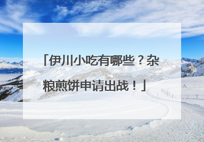 伊川小吃有哪些？杂粮煎饼申请出战！