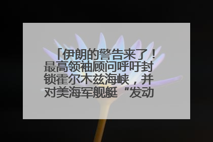 伊朗的警告来了！最高领袖顾问呼吁封锁霍尔木兹海峡，并对美海军舰艇“发动导弹袭击”
