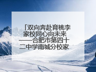 双向奔赴育桃李 家校同心向未来——合肥市第四十二中学南城分校家长学校期末总结会圆满召开