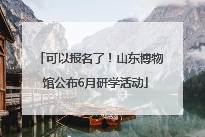 可以报名了！山东博物馆公布6月研学活动