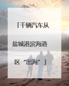 千辆汽车从盐城港滨海港区“出海”