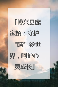 博兴县庞家镇：守护“睛”彩世界，呵护心灵成长