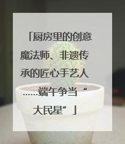 厨房里的创意魔法师、非遗传承的匠心手艺人……端午争当“大民星”