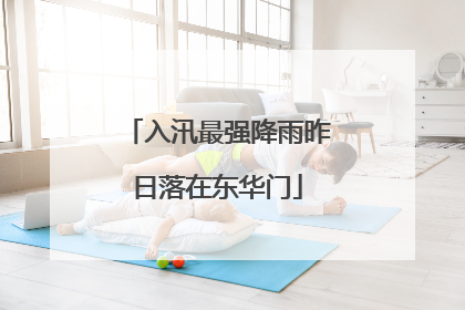 入汛最强降雨昨日落在东华门