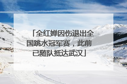 全红婵因伤退出全国跳水冠军赛，此前已随队抵达武汉