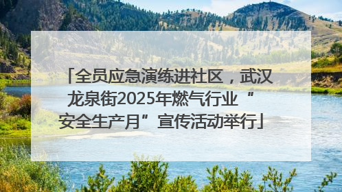 全员应急演练进社区，武汉龙泉街2025年燃气行业“安全生产月”宣传活动举行
