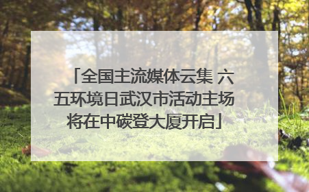 全国主流媒体云集 六五环境日武汉市活动主场将在中碳登大厦开启