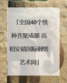 全国40个绣种齐聚成都 亮相安靖国际刺绣艺术周