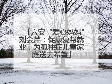 六安“爱心妈妈”刘会芹：促康复帮就业，为孤独症儿童家庭送去希望