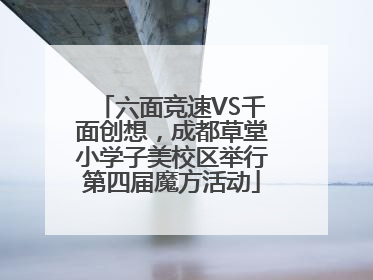 六面竞速VS千面创想，成都草堂小学子美校区举行第四届魔方活动