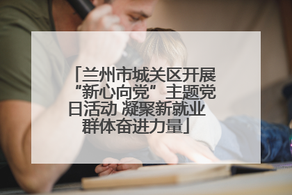 兰州市城关区开展“新心向党”主题党日活动 凝聚新就业群体奋进力量