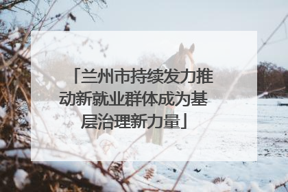 兰州市持续发力推动新就业群体成为基层治理新力量