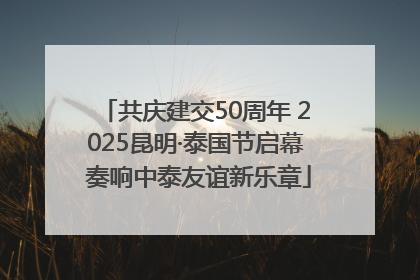 共庆建交50周年 2025昆明·泰国节启幕 奏响中泰友谊新乐章