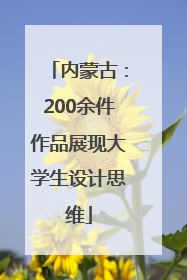 内蒙古：200余件作品展现大学生设计思维