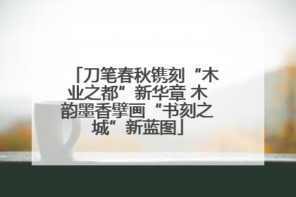 刀笔春秋镌刻“木业之都”新华章 木韵墨香擘画“书刻之城”新蓝图