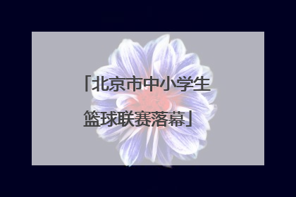 北京市中小学生篮球联赛落幕