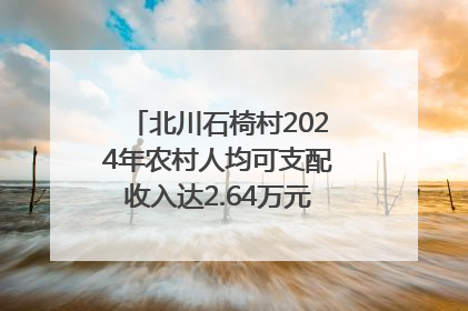 北川石椅村2024年农村人均可支配收入达2.64万元｜新闻发布最前线