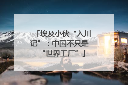 埃及小伙“入川记”：中国不只是“世界工厂”