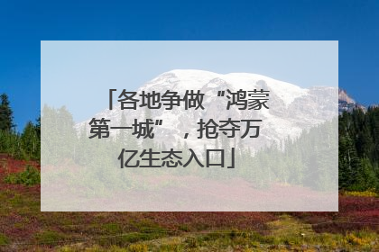 各地争做“鸿蒙第一城”，抢夺万亿生态入口