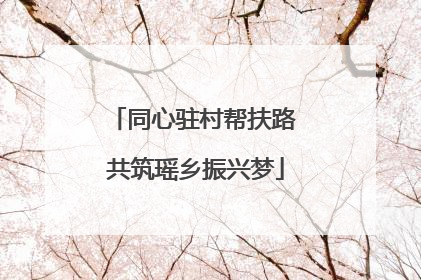 同心驻村帮扶路 共筑瑶乡振兴梦