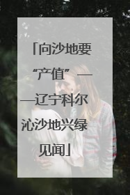 向沙地要“产值”——辽宁科尔沁沙地兴绿见闻
