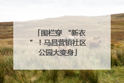 围栏穿 “新衣”！马昌营镇社区公园大变身