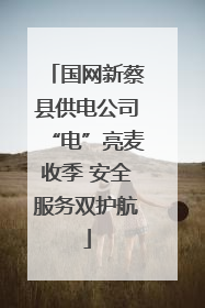 国网新蔡县供电公司“电”亮麦收季 安全服务双护航