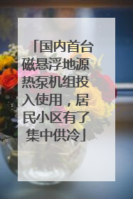 国内首台磁悬浮地源热泵机组投入使用，居民小区有了集中供冷