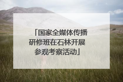 国家全媒体传播研修班在石林开展参观考察活动