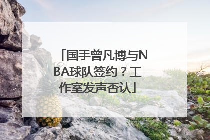 国手曾凡博与NBA球队签约？工作室发声否认