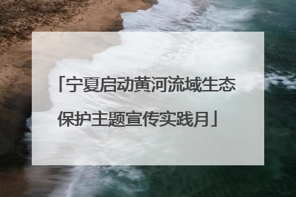 宁夏启动黄河流域生态保护主题宣传实践月