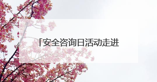 安全咨询日活动走进东湖村社区：老年居民收获安全“三件宝”