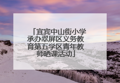 宜宾中山街小学承办翠屏区义务教育第五学区青年教师晒课活动