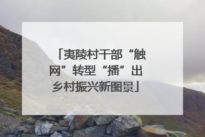 夷陵村干部“触网”转型“播”出乡村振兴新图景