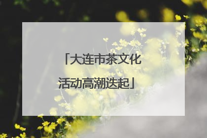 大连市茶文化活动高潮迭起